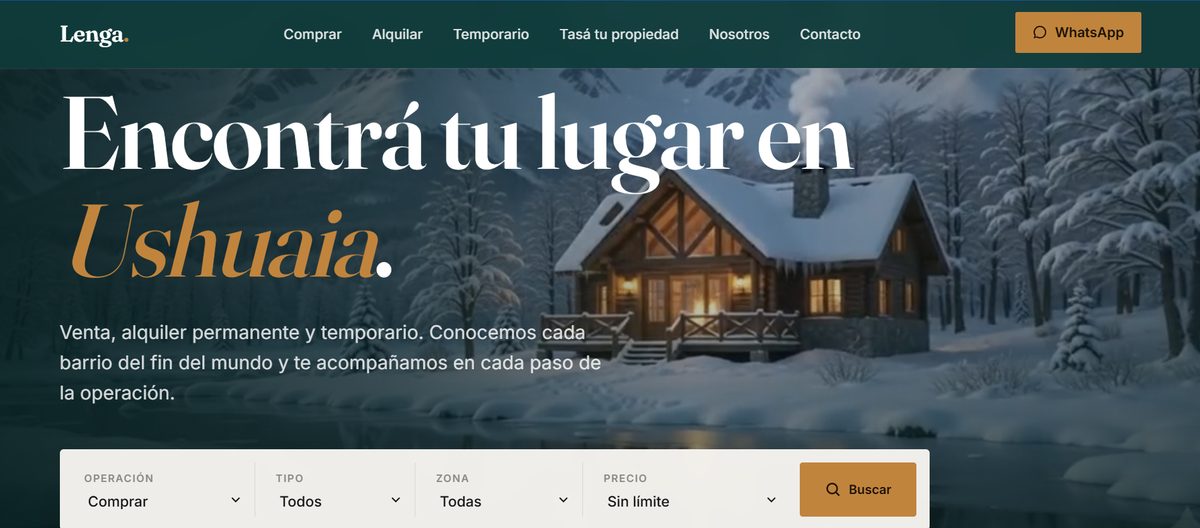 Demo de sitio web para inmobiliaria.